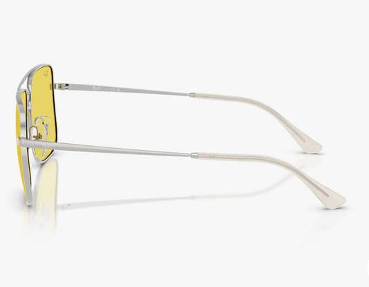 Lente De Sol RB Ari Bio-Based Rb3758 Plateado Amarillo