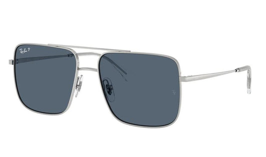 Lente De Sol RB Ari Bio-Based Rb8375 Plateado Azul