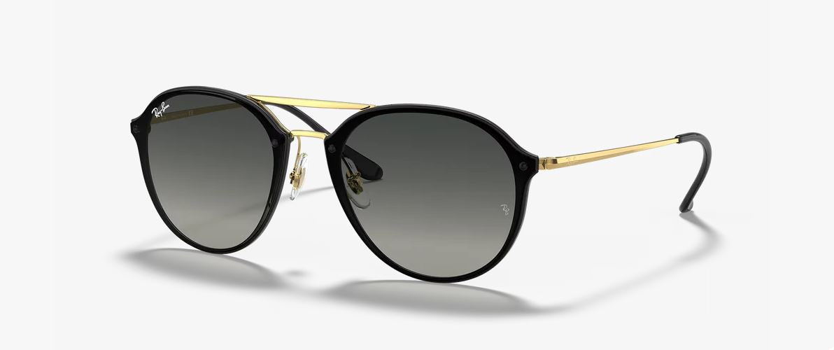 Lente De Sol RB Blaze Double Bridge Rb4292n Dorado Gris Degradado