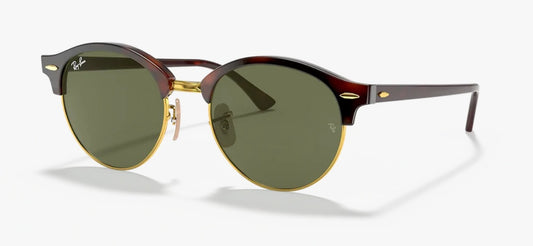 Lente De Sol RB Club Round Rb4246n Carey Dorado Verde G15