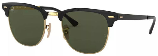 Lente De Sol RB Club Metal Rb3716n Negro Dorado Verde G15