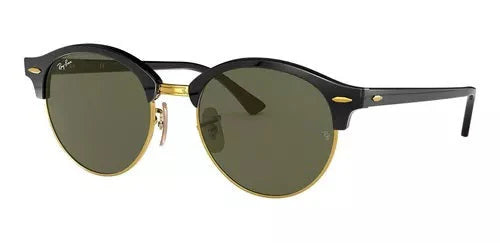 Lente De Sol RB Club Round Rb4246n Negro Dorado Verde G15