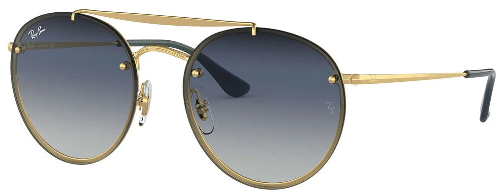 Lente De Sol RB Double Bridge Blaze Rb3614n Dorado Azul Degradado