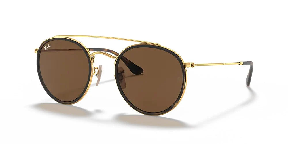 Lente De Sol RB Double Bridge Rb3647n Dorado Cafe