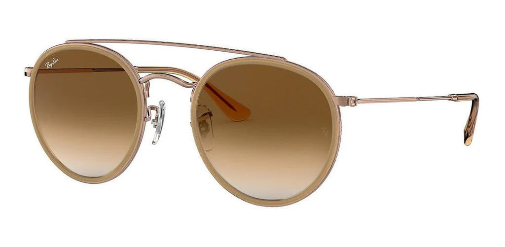 Lente De Sol RB Double Bridge Rb3647n Dorado Cafe Degradado