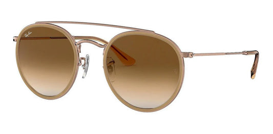 Lente De Sol RB Double Bridge Rb3647n Dorado Cafe Degradado