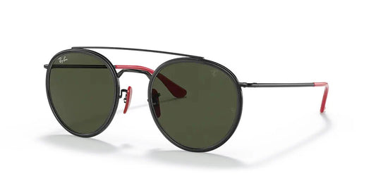 Lente De Sol RB Double Bridge Escuderia Ferrari Rb3647n Negro Verde