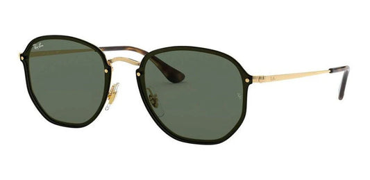 Lente De Sol RB Hexagonal Blaze Rb3579n Dorado Verde G15