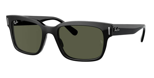Lente De Sol RB Jeffrey Rb2190n  Negro Brilloso Verde G15