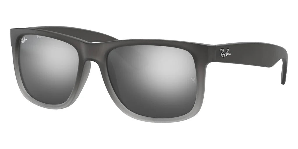 Lente De Sol RB Justin Rb4165n  Negro Mate Plateado Espejo