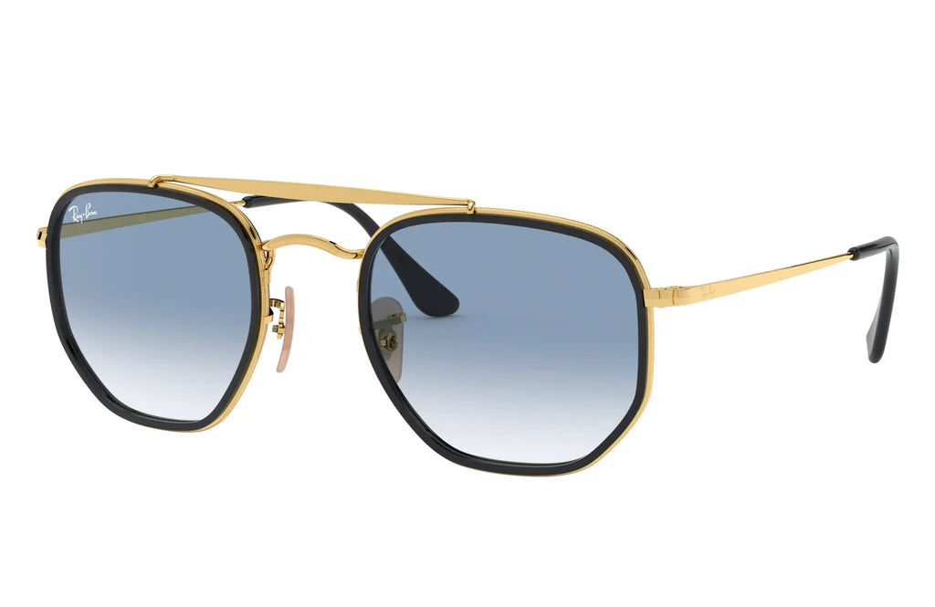 Lente De Sol RB Marshal ll Rb3648n Dorado Azul Claro