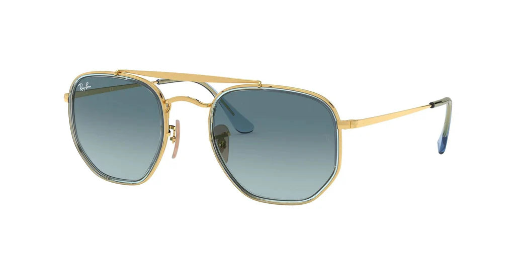 Lente De Sol RB Marshal ll Rb3648m Dorado Azul Degradado
