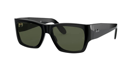 Lente De Sol RB Nomad Rb2187n Negro Brilloso Verde G15