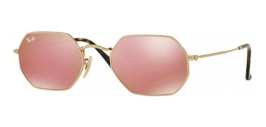 Lente De Sol RB Octagonal Rb3556n Dorado Rosa Espejo