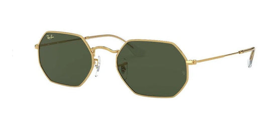 Lente De Sol RB Octagonal Rb3556n Dorado Verde G15