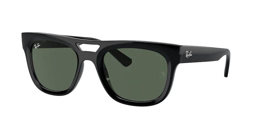 Lente De Sol RB Phil Rb4426n Negro Brilloso Verde G15