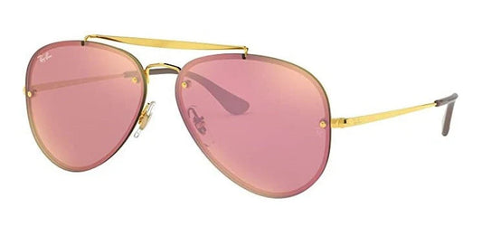 Lente De Sol RB Piloto Aviador Blaze Rb3584n Dorado Rosa Degradado