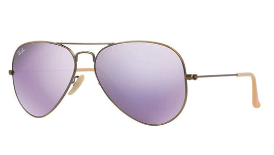 Lente De Sol RB Piloto Aviador Rb3025n Bronce Lila