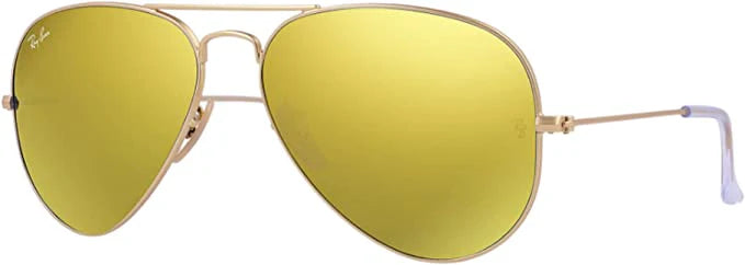 Lente De Sol RB Piloto Aviador Rb3025n Dorado Amarillo Espejo
