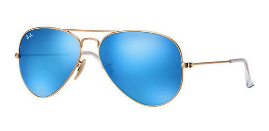 Lente De Sol RB Piloto Aviador Rb3025n Dorado Azul Espejo