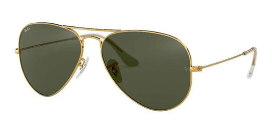Lente De Sol RB Piloto Aviador Rb3025n Dorado Verde