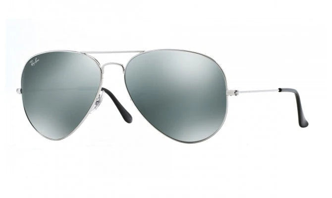 Lente De Sol RB Piloto Aviador Rb3025n Plateado Plateado Espejo