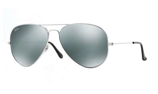 Lente De Sol RB Piloto Aviador Rb3025n Plateado Plateado Espejo