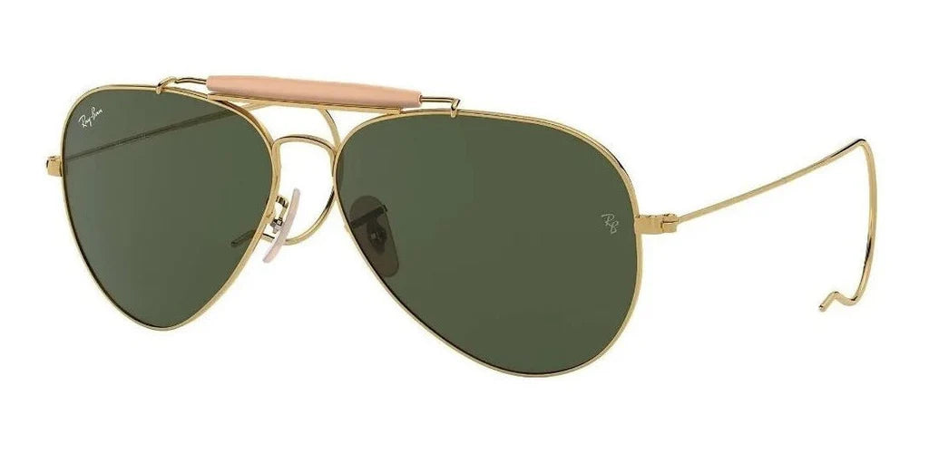 Lente De Sol RB Outdoorsman Rb3030n Dorado Verde G15