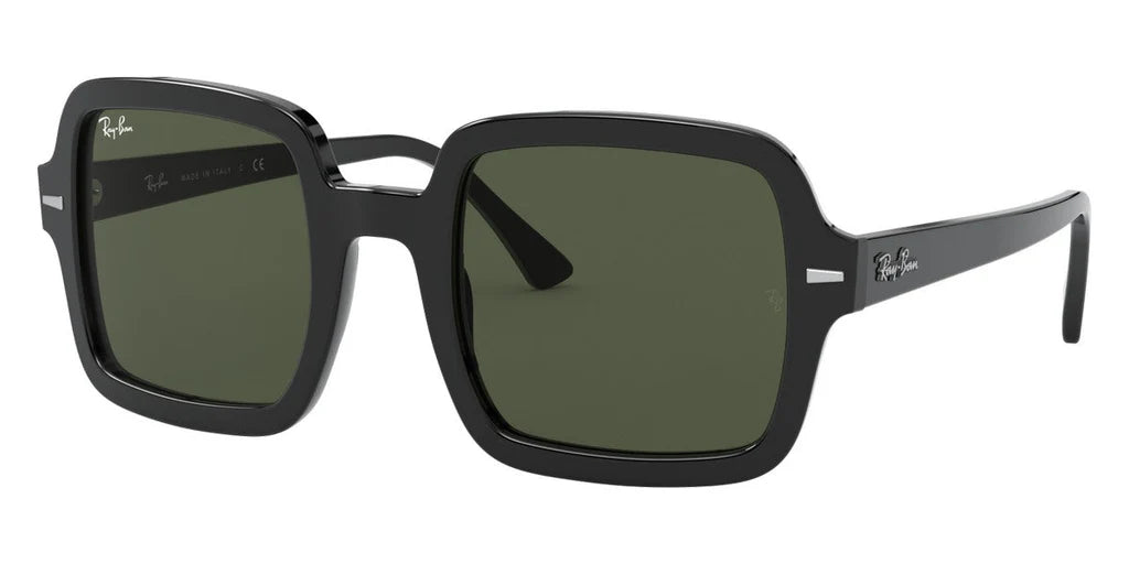 Lente De Sol RB2188n Negro Brilloso Verde G15