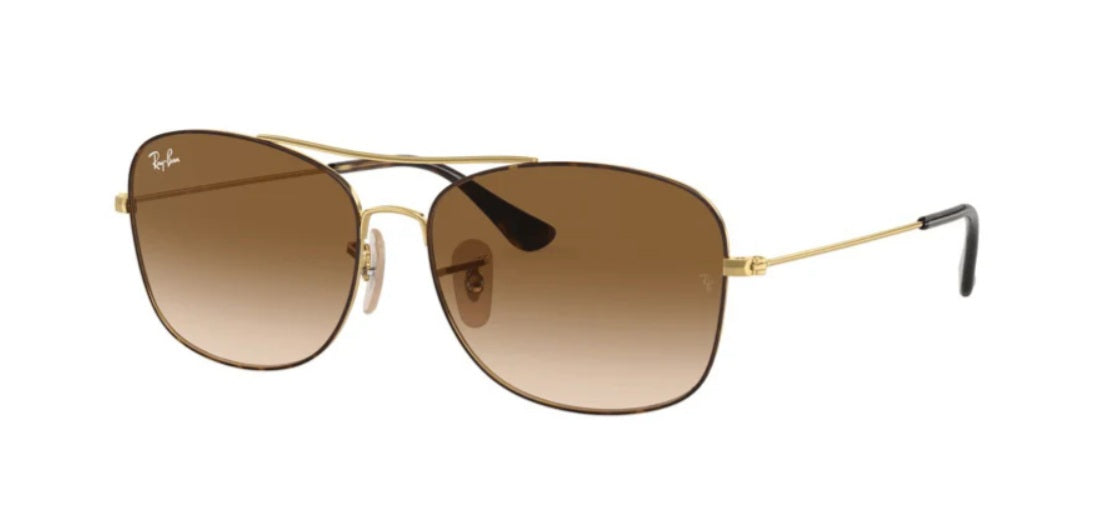 Lente De Sol Rb3799n Dorado Café Degradado