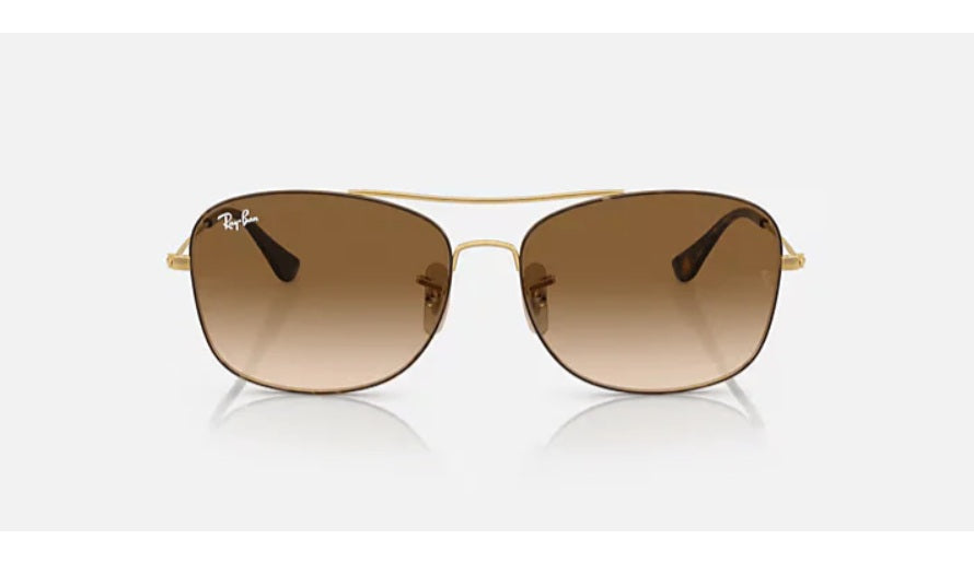 Lente De Sol Rb3799n Dorado Café Degradado