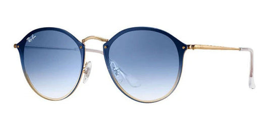 Lente De Sol RB Round Blaze Rb3574n Dorado Azul Degradado
