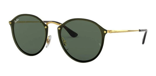 Lente De Sol RB Round Blaze Rb3574n Dorado Verde G15