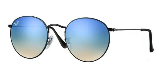 Lente De Sol RB Round Classic Rb3447n Negro Azul Espejo