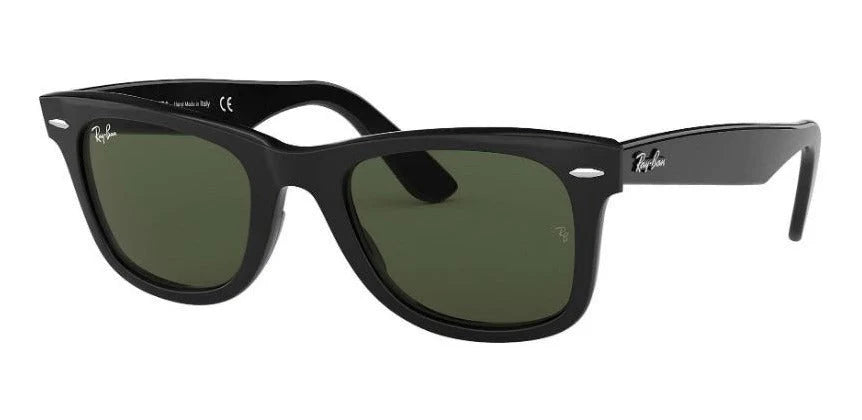 Lente De Sol RB Wayfarer Rb2140n Negro Brilloso Verde G15