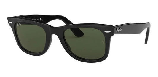 Lente De Sol RB Wayfarer Rb2140n Negro Brilloso Verde G15